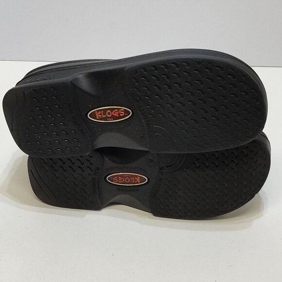Klogs Springfield Black Slip-On Clogs US 8 Slip-Resistant Sole Orthotic-Friendly - Picture 8 of 11